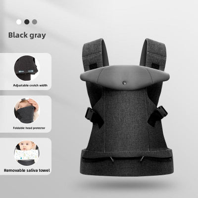 porte bebe gris foncé détails