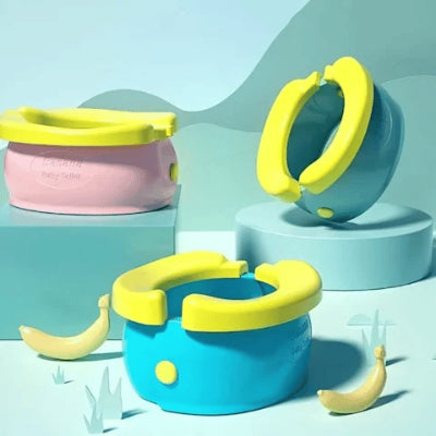 pot bebe rose, vert, bleu - GIF