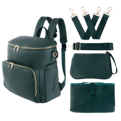 sac a langer vert en cuir PU