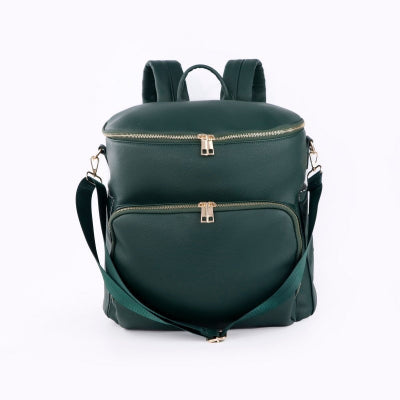  sac a langer vert - en cuir PU avec poches