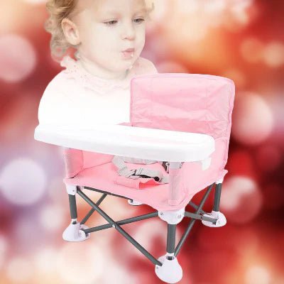 Chaise Haute Bébé - BabyBoosterSeat™ - Rose - Bébé Touriste