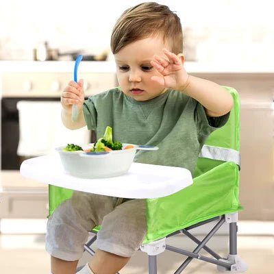 Chaise Haute Bébé - BabyBoosterSeat™ - Vert - Bébé Touriste