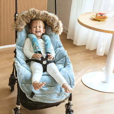 chancelière bébé turquoise - grand froid-intérieur