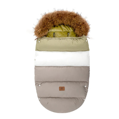 Chancelière Thermique Bébé - vert, blanc, gris