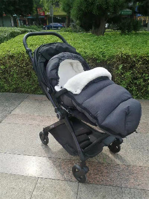 chancelière poussette gris foncé sac couchage