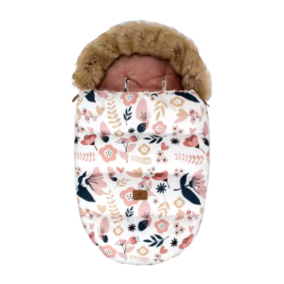 chancelière avec fourrure - chancelière poussette multicolore