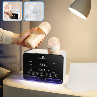 chauffe-biberon-multifonction-7-en-1 - 2 biberons chauffés