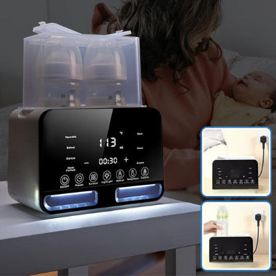 chauffe-biberon-multifonction-7-en-1 - en veille et branchement