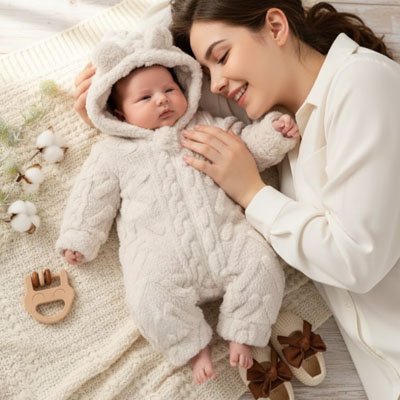 Combinaison hiver pour bebe - barboteuse