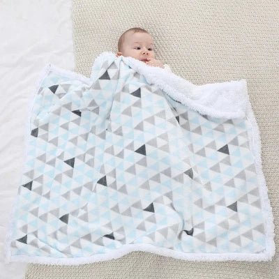 Couverture Bébé - BabyBlanket™ - Bleu Clair - Bébé Touriste
