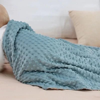 Couverture Bébé - BabyBlanket™ - Bleu et Beige - Bébé Touriste