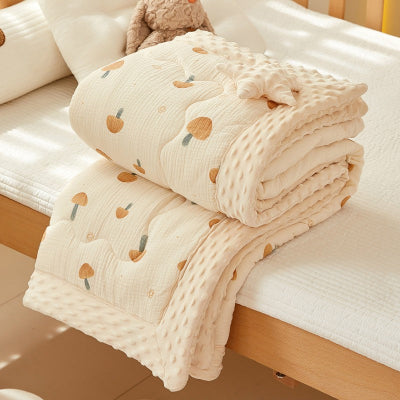 couverture-bebe-beige-champignon-brun