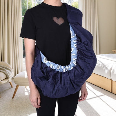 porter avant écharpe de portage fleur de mer