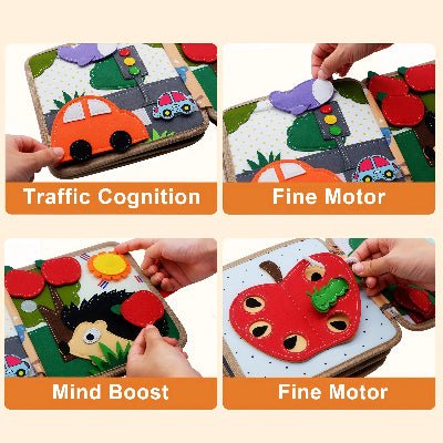 éveil sensoriel -  livre sensoriel bébé en tissu 