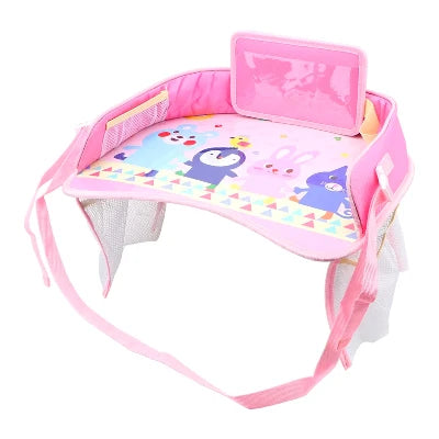 plateau de voyage pour voiture - Bébé Touriste - rose