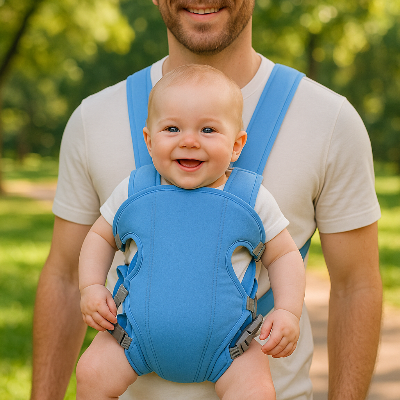 porte bebe papa avec bebe