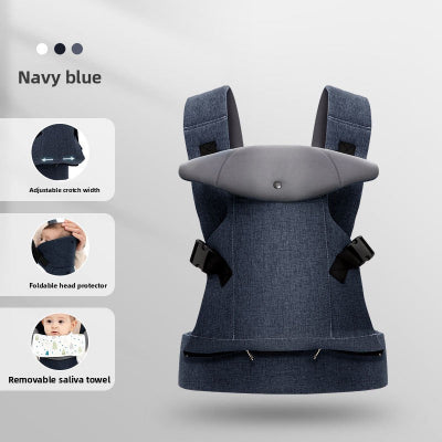 porte bebe bleu marin détails