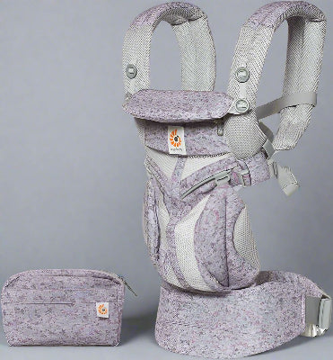 Porte Bébé - BreathBabyBag™ - Mauve Lavande - Bébé Touriste
