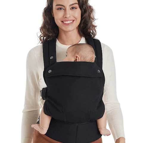 gif porte bébé physiologique  