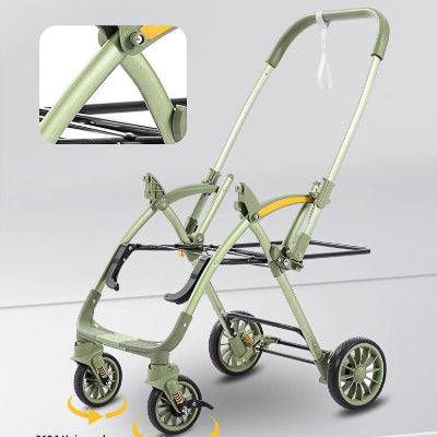 cadre poussette verte