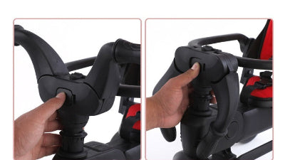 poussette tricycle pliable bouton réglage