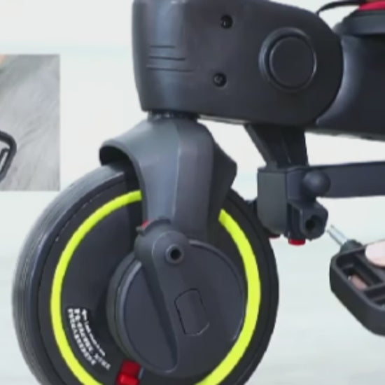 Bébé Touriste poussette pliable rouge tricycle