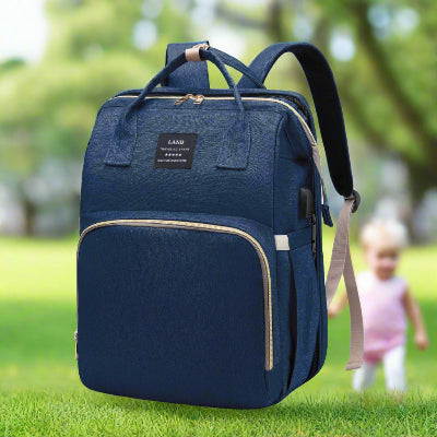 Sac à Langer à Dos - BabyTravel™ - BLEU MARIN - Bébé Touriste