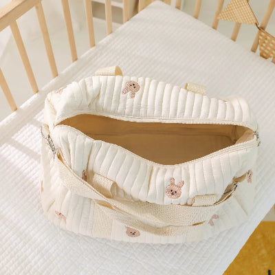 Sac à Langer Organisateur Bébé - Beige Ourson