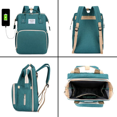 sac a langer vert - lit bebe pliable voyage